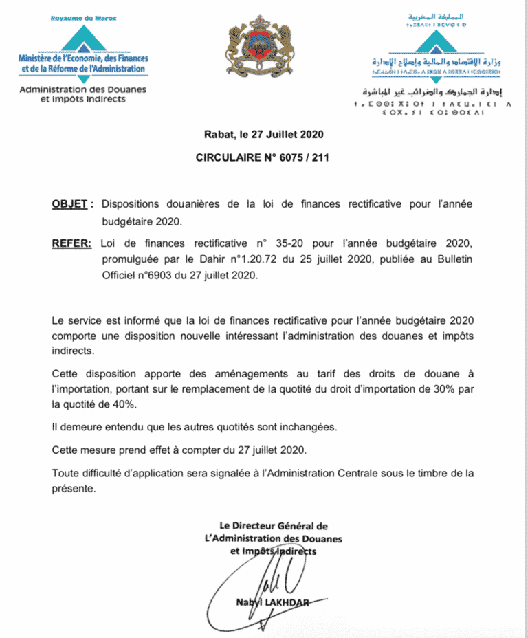 JL TRANSIT | Les droits de douane à l'importation au Maroc
